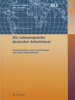 cover image of Die Lohnansprüche deutscher Arbeitsloser